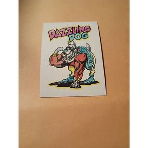 1983 General Mills Zero Heroe Trading Card Sticker Card Vintage #40 Dazzling Dog